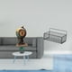 thumbnail image 2 of Reloj de mesa con figura y cesta organizadora de pared de metal para oficina, dormitorio, cocina, baño, estante, decoración de sala de estar, 2 of 8