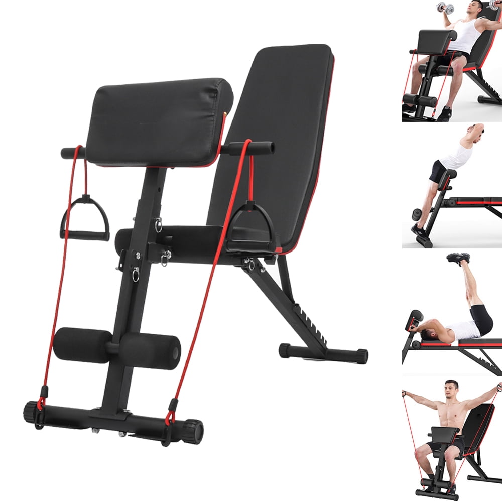 Folding Abdominal Bench Situps Fitness Equipment, 5 in 1 Home Indoor