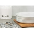 thumbnail image 3 of 10 Strawberry Street Double Line 10.5" Round Stoneware Dinner Plate, Set of 6, White, 3 of 6