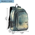 thumbnail image 2 of FORMRS School Backpack 17" Student Travel Bag with Laptop Compartment, Night Forest Scene, 2 of 7