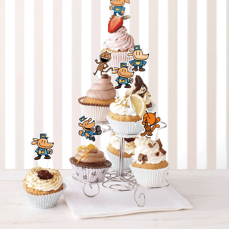 18pc Brown Glitter Mouse Cupcake Toppers - Cute Dessert Decor For Movie Night, Pet Theme & Birthday Parties 4 thumbnail image