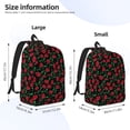 thumbnail image 3 of Yiaed Cherry Print Backpack, Premium Laptop Backpack, Travel Backpack for Women, Lightweight Backpacks, Comfortable Back Pack-Small, 3 of 5