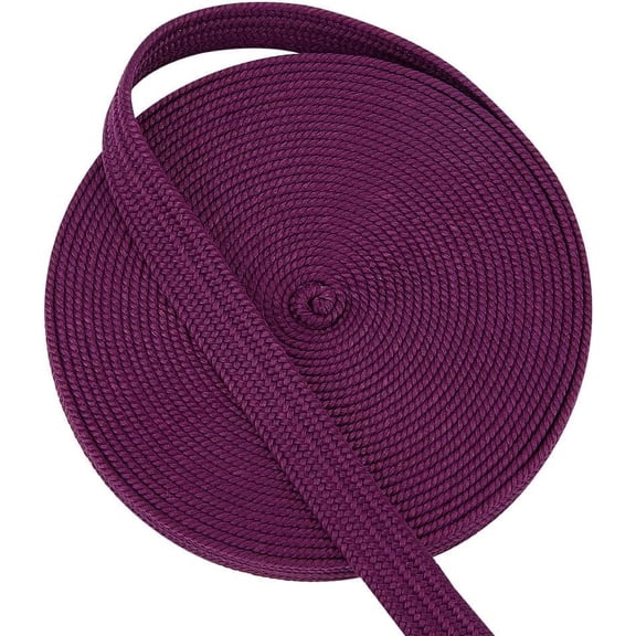 5.5 Yards/5M Purple Ito Sageo Wrapping Cord 0.5 Inch Wide Silk-Cotton Blend Handle Cord Tsukamaki Sageo Wrapping Cord for Japanese Samurai Katana Swords Handle Rope