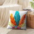 thumbnail image 4 of LALILO Throw Pillow Covers Watercolor Boho Bouquet Feathers Cushion Cover 18" x 18", 16 Pack, 4 of 6