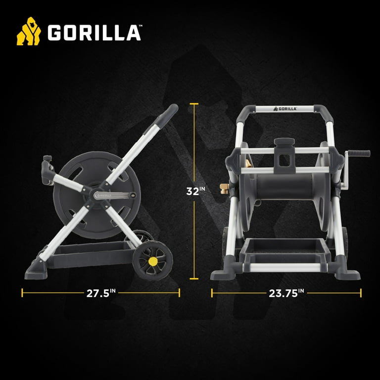Gorilla 225 ft. Aluminum Zero-Rust Mobile Hose Reel - Walmart.com