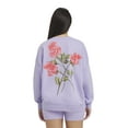 thumbnail image 5 of Mills by Millie Bobby Brown Women's Crew Neck Fleeced Terry Sweatshirt, Sizes XXS-XXL, 5 of 10
