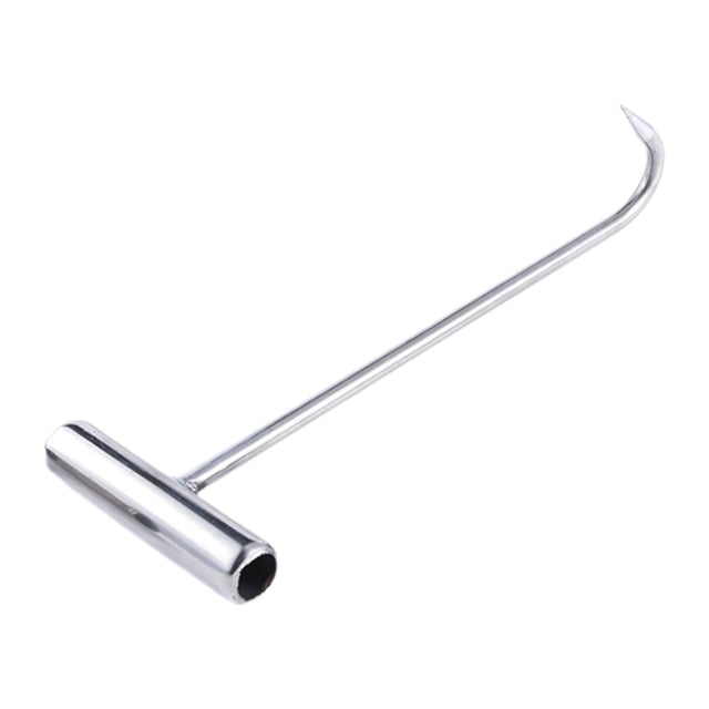 Herramienta de gancho de alcantarilla, herramienta elevadora de cubierta con mango en forma de T, tirador de tapa pesada, herramienta de utilidad para M