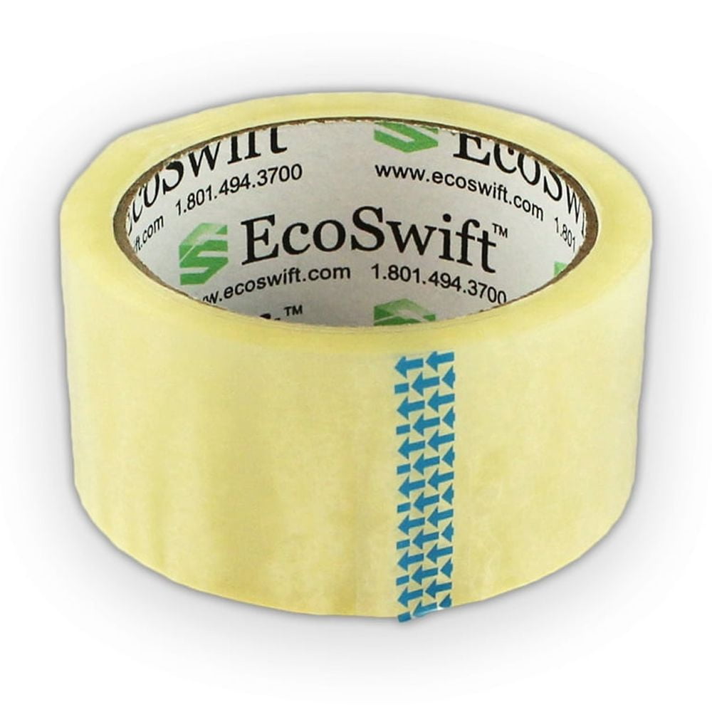 EcoSwift Brand Premium 1.88 in. x 55 yd. Clear Packing Packaging Tape 2.0 Mil, 18-Pack