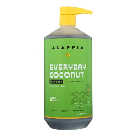 Alaffia Everyday Body Wash, Coconut, 32 Oz.