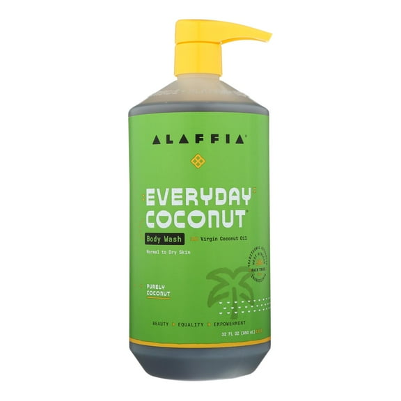 Alaffia Everyday Body Wash, Coconut, 32 Oz.
