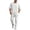 White, variant on Glisme Mens 2 Piece Sets Summer Knit Outfits Modern Solid Color Short Sleeved T-Shirt And Pants Casual Set For Everyday Wear Trend Matching Set Black