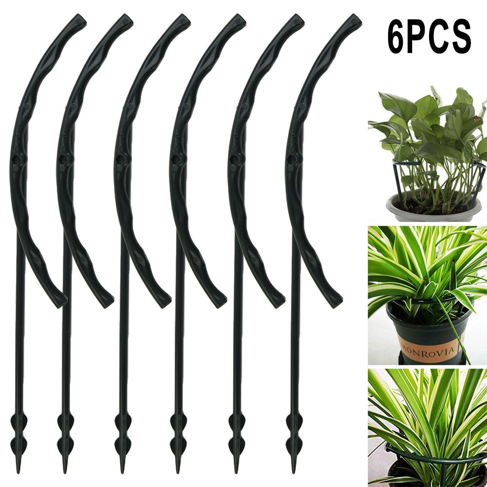 6 Pcs Plant Stem Support Stakes Trellis Gardening Climbing Cages Stand Garden 