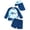 Z-03 Blue, variant on Gubotare Swimsuit Toddler Boy Boys' Rash Guard Set - 2 Piece Sun Protection Swim Shirt and Bathing Suit (Sky Blue,6-12 Months)