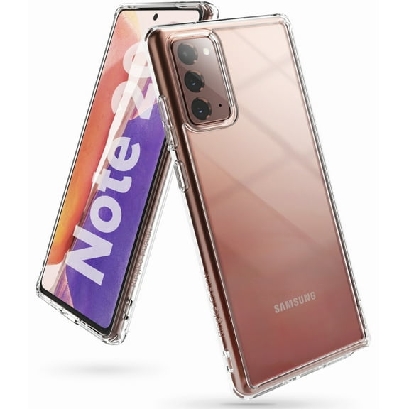 Ringke Fusion Case Compatible with Samsung Galaxy Note 20, Transparent PC Back TPU Bumper Drop Protection Phone Cover - Clear