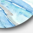 thumbnail image 2 of Designart 'Blue Silver Spring I' Art Mural Rond en Métal Style Ferme, 2 of 3