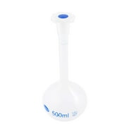 Unique Bargains 500ml Long Neck Lab Volumetric Measuring Flask Bottle w Plastic Stopper