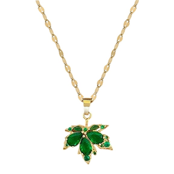 WINDLAND Fashionable Maple Leaf Necklace With Unique Designs Portable for Trendy Women