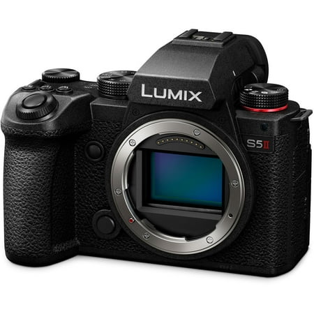 Panasonic LUMIX S5II Mirrorless Camera, 24.2MP Full Frame with Phase Hybrid AF, New Active I.S. Technology, Unlimited 4:2:2 10-bit Recording - DC-S5M2BODY