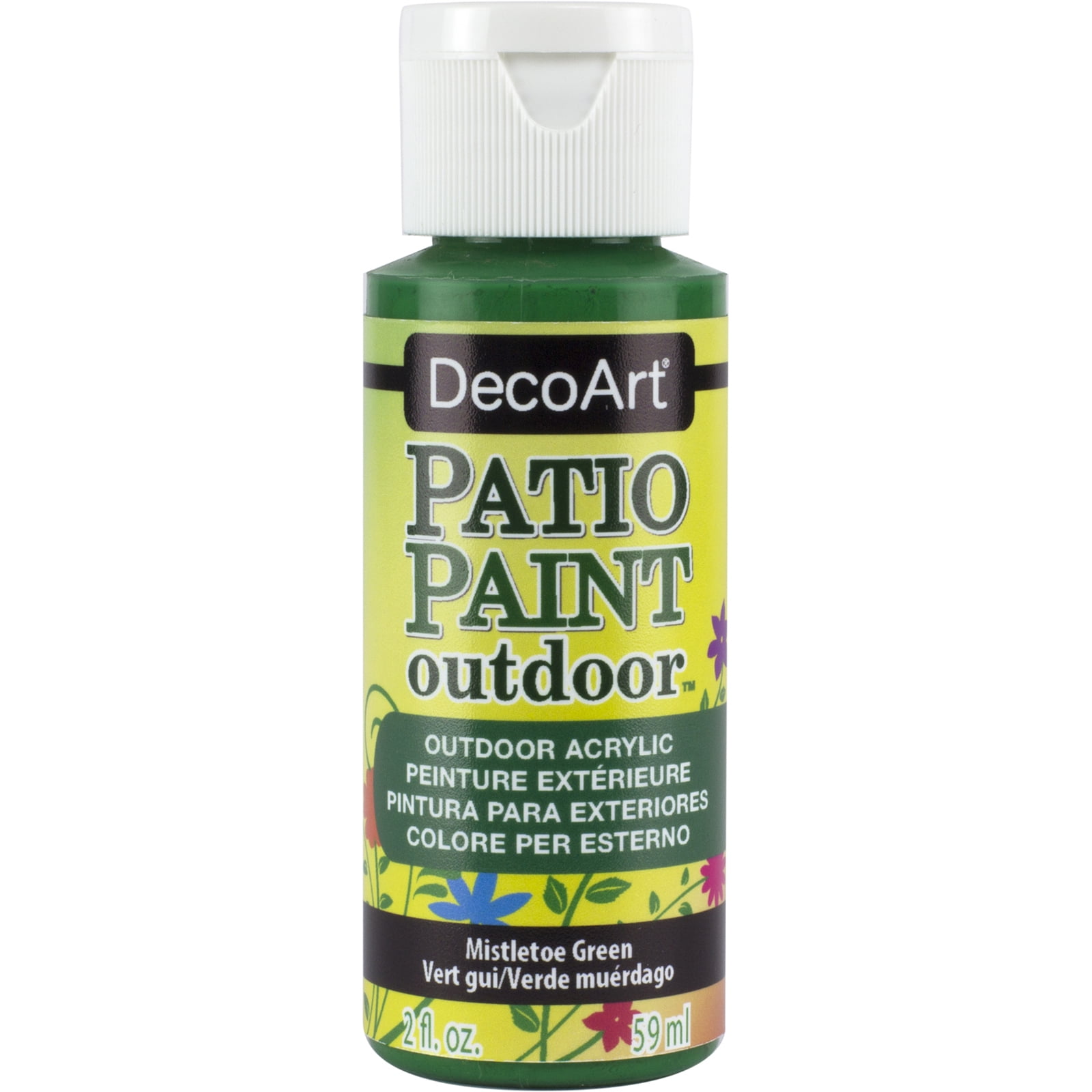 DecoArt Patio Paint, 2 oz., Mistletoe Green