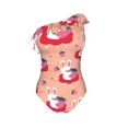 thumbnail image 5 of Wukai Bunny And Strawberry Chic One Shoulder Swimwear with Ruffle Design and Tummy Control Skirt: Fashionable, Supportive, Comfortable for Beach-XX-Large, 5 of 7