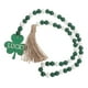 thumbnail image 4 of Irish Bead Garland with Shamrock Charm and Tassel for St. Patrick's Day Farmhouse Decor, 4 of 5