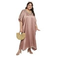 thumbnail image 3 of Oussum Plus Size Embroidered Kaftan Dresses for Women Long Solid Caftan Dress, 3 of 7