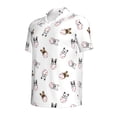 thumbnail image 2 of Balery Bbaseball Dog Printed Men’s Short Sleeve Polo Shirt, Midweight Men's Shirt,Golf Polo shirts -, 2 of 9