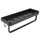 thumbnail image 2 of Estante de almacenamiento de pared de 40 cm, estante de pared, organizador de condimentos para cocina y dormitorio (una sola capa con barra y 5 ganchos), 2 of 15