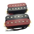 thumbnail image 2 of 2 Pcs Ramassage Humbucker Bricolage Matériau Alliage Durable Professionnel Résistant à l'Usure A Rouge Noir, 2 of 8