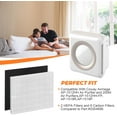 thumbnail image 4 of 2 Pack AP-1512HH Replacement Filter for Coway Airmega Filter AP-1512HH 200M Coway Air Purifiers by - AP-1512HH-FP AP-1518R AP-1519P-2 HEPA Filters and 6 Carbon Filters-Part #3304899, 4 of 7