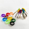 thumbnail image 3 of 24 Pcs Mode Silicone Doux Creux Porte-Clés Accessoires, 3 of 10