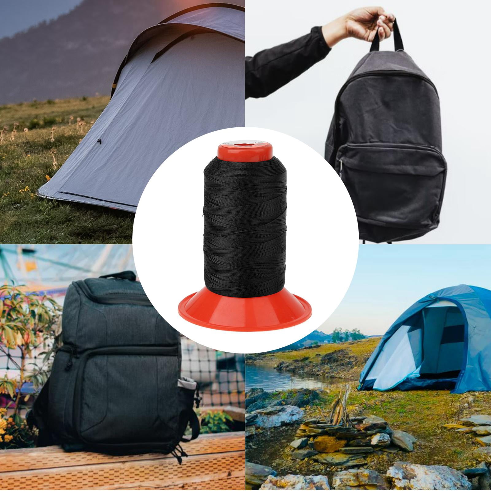 HOMYL 4PC Strong Bonded Nylon Leather Canvas Awning Tent Sewing Threads 500m Spool