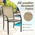 thumbnail image 4 of Costway Set of 10 Patio Dining Chairs Stackable Armrest Backrest no Assembly, 4 of 9