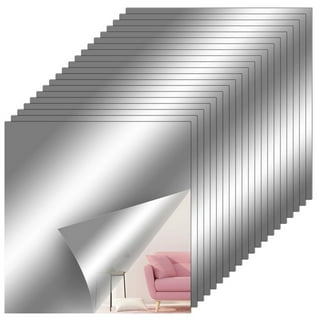 Beauare 36 Pcs Gym Mirrors for Home Frameless Acrylic Wall Mirror, Wall Mounted Mirror Tiles Self Adhesive Mirror Sheets for Bedroom Ceiling 3.9''*3.9