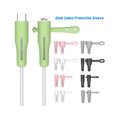 thumbnail image 2 of Portable Silicone AtoL/CtoL USB Charging Cable Cord Protective Cover for iPhone-Grey AtoL, 2 of 5