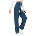 thumbnail image 5 of Endives Womens Jean Straight Leg Pants High Waisted Loose And Slimming Elastic Waisted Straight Leg Jeans, 5 of 7
