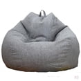 thumbnail image 1 of 2x Bolsa de Frijol Clásica Grande de Tamaño Adulto, Funda para Silla, Ropa de Cama, Bolsa de Almacenamiento de Juguetes con Relleno de Animales Zulema  Funda de bolsita de color sólido, 1 of 8