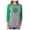 Gray/Green, variant on Tstars Womens Clover St Patricks Day Irish Shamrock St Patricks Day Hearts Shirts Gift for Her Irish Shirt Pride Proud Irish 3-4 Women Sleeve Baseball Jersey Shirt