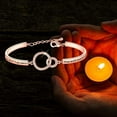 thumbnail image 5 of Zuo Bao Memorial Bracelet in Memory of Dad Mom Sympathy Gift Those We Love Don't Go Away They Walk Beside Us Every Day Loss Jewelry for Her(Bracelet-RG), 5 of 6