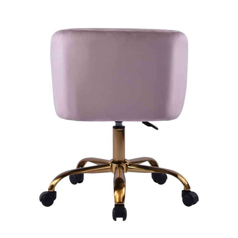 Impressions Vanity Rylee Swivel Vanity Chair with 360 Degree Rotation with Adjustable Height Dark Grey