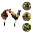 thumbnail image 3 of 2Pcs Garden Chicken Stakes Assorted Color Realistic Appearance Durable Acrylic Material For Outdoor Courtyard, 3 of 8