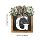 thumbnail image 3 of Señal De Bienvenida De Guirnalda Placa decorativa para puerta con 26 letras, adornos de madera para jardín, señal de bienvenida para puerta (G), 3 of 6