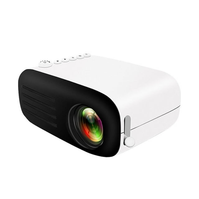 Lksixu Mini Projector Household LED Portable Projector Parent-child Gift Projector Can Read U Disk, Mobile Hard Disk,-card, AV Cable, DVD, Set-top Box, Etc Mini projector Electronics for Home Office