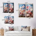thumbnail image 4 of Designart "Meadow Cosmos Euphony" Meadow Framed Wall Art Set Of 2 - Multi-Color Landscapes Framed Canvas Set For Living Room Decor, 4 of 7