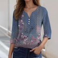 thumbnail image 2 of Icvfdpl Chemises Femmes Décontractées Jacquard Manches Courtes Blouse Usage Quotidien Mode L, 2 of 5
