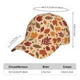 thumbnail image 2 of Fotbe Autumn Leaves 2 Gorro Clásico de Béisbol, Gorra Ajustable con Broche Snapback, Gorro de Exterior de Algodón Suave, 2 of 6