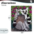 thumbnail image 4 of Stupell Industries Eclectic Ring Tailed Lemur Mama & Baby Canvas Art, 30 x 40, by Sarah Waldron Kimball, 4 of 8