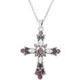 thumbnail image 1 of MasteelfCA Rhinestone Cross Necklace Cross Pendant Clavicle Necklace Women Bohemian Jewelry, 1 of 7
