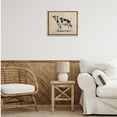 thumbnail image 3 of Stupell Industries Minimal Cow Painting Animals & Insects Painting Brown Floater Framed Canvas Art Print Wall Art, 21 x 17, 3 of 10