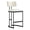 Ivory, variant on Juno Contemporary Modern Vegan Leather Metal Counter Stool in Taupe
